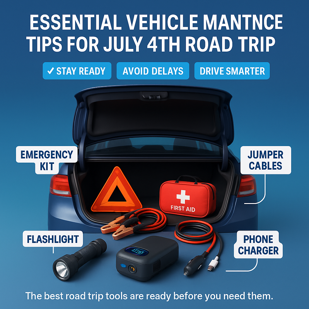 Essential Vehicle Maintenance Tips for Your July 4th Road Trip